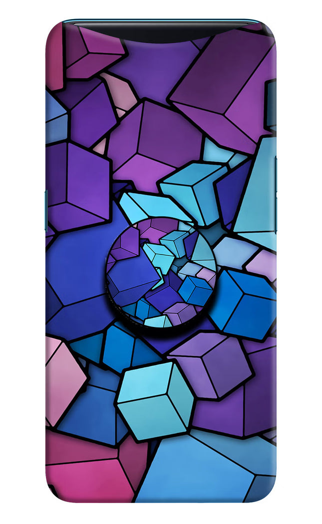 Cubic Abstract Oppo Find X Pop Case by Casekaro