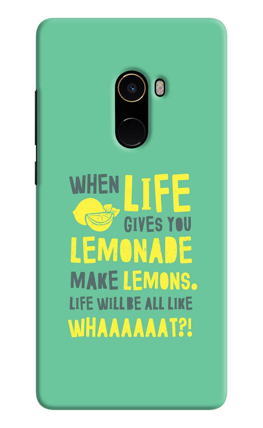 Quote Mi Mix 2 Hard Case Back Cover by Casekaro