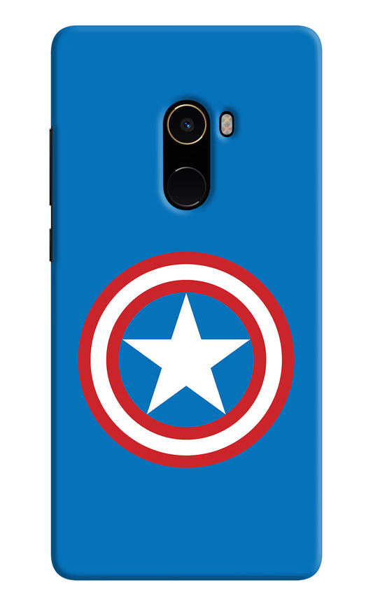 Captain America Logo Mi Mix 2 Hard Case Back Cover by Casekaro