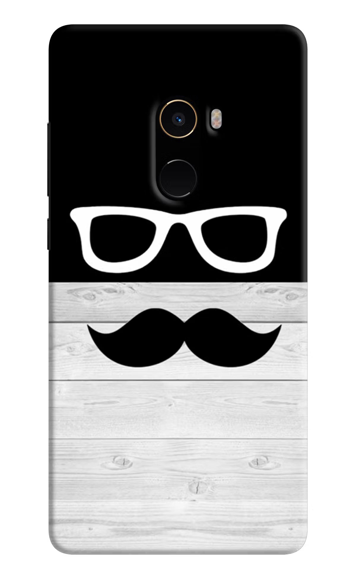 Mustache Mi Mix 2 Hard Case Back Cover by Casekaro