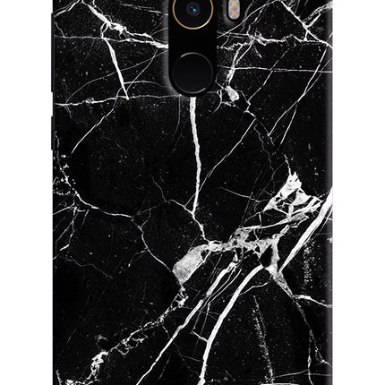Black Marble Pattern Mi Mix 2 Hard Case Back Cover by Casekaro