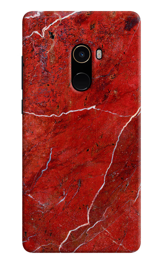 Red Marble Design Mi Mix 2 Hard Case Back Cover by Casekaro