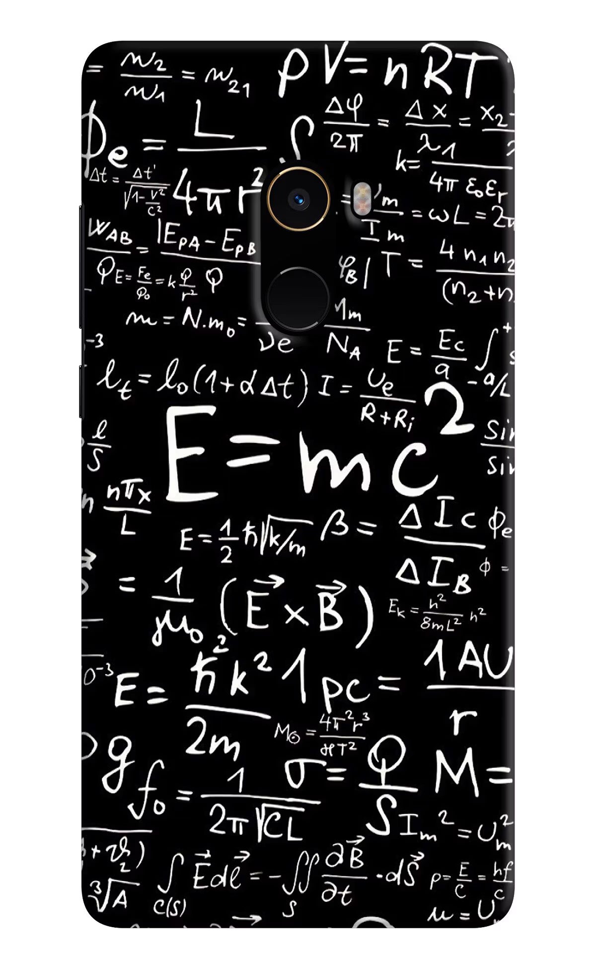 Physics Formula Mi Mix 2 Hard Case Back Cover by Casekaro