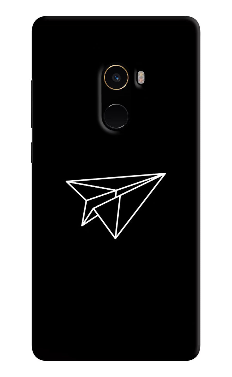 Paper Plane White Mi Mix 2 Back Cover, Hard case