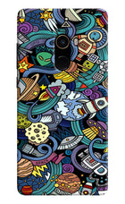 Space Abstract Mi Mix 2 Hard Case Back Cover by Casekaro