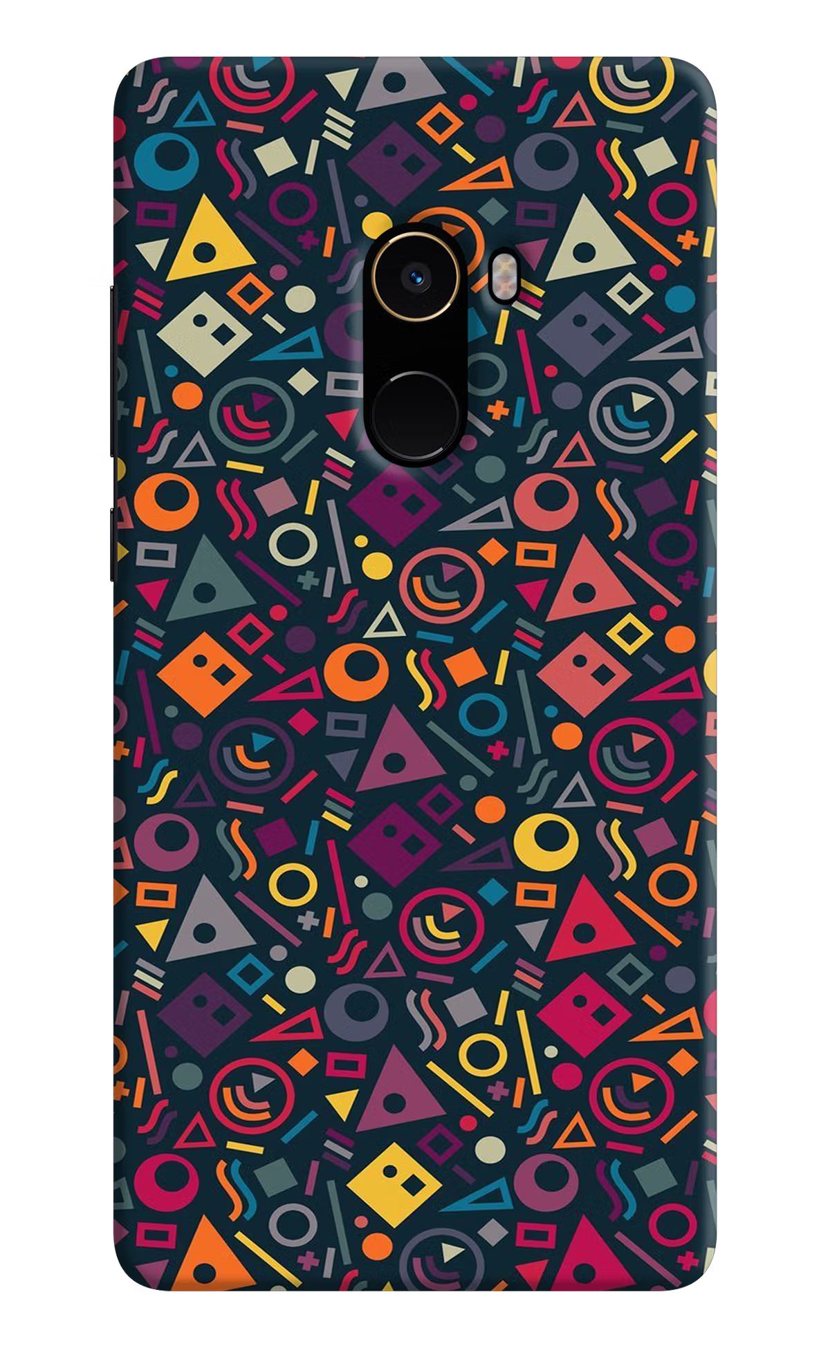 Geometric Abstract Mi Mix 2 Hard Case Back Cover by Casekaro