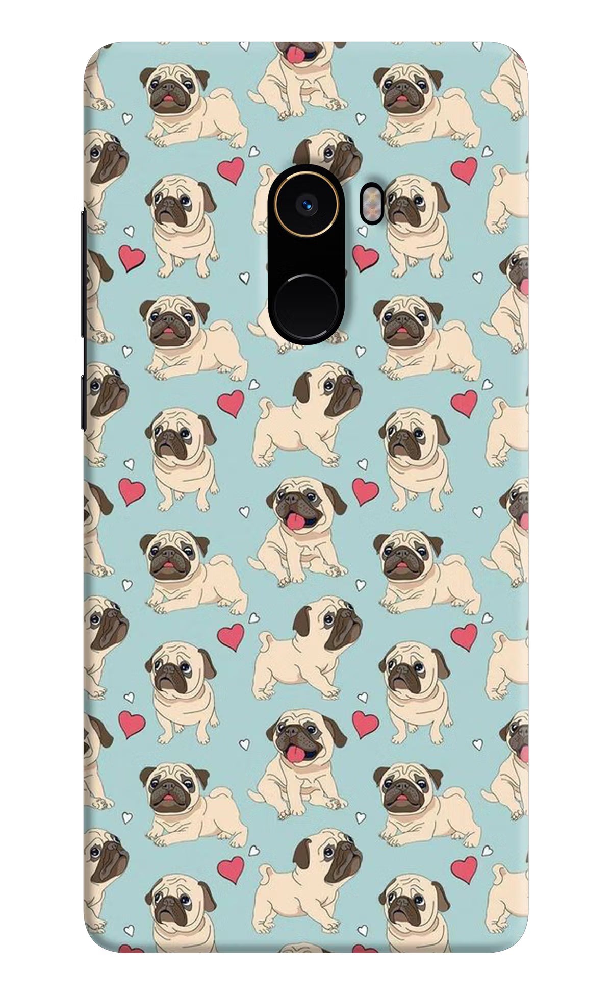 Pug Dog Mi Mix 2 Hard Case Back Cover by Casekaro