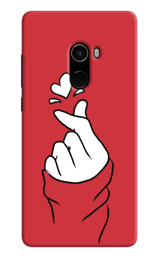 Korean Love Sign Mi Mix 2 Hard Case Back Cover by Casekaro