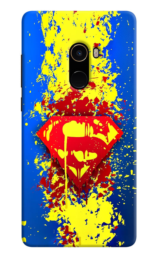 Superman logo Mi Mix 2 Hard Case Back Cover by Casekaro