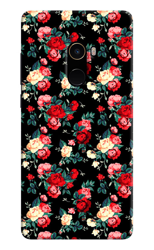 Rose Pattern Mi Mix 2 Hard Case Back Cover by Casekaro
