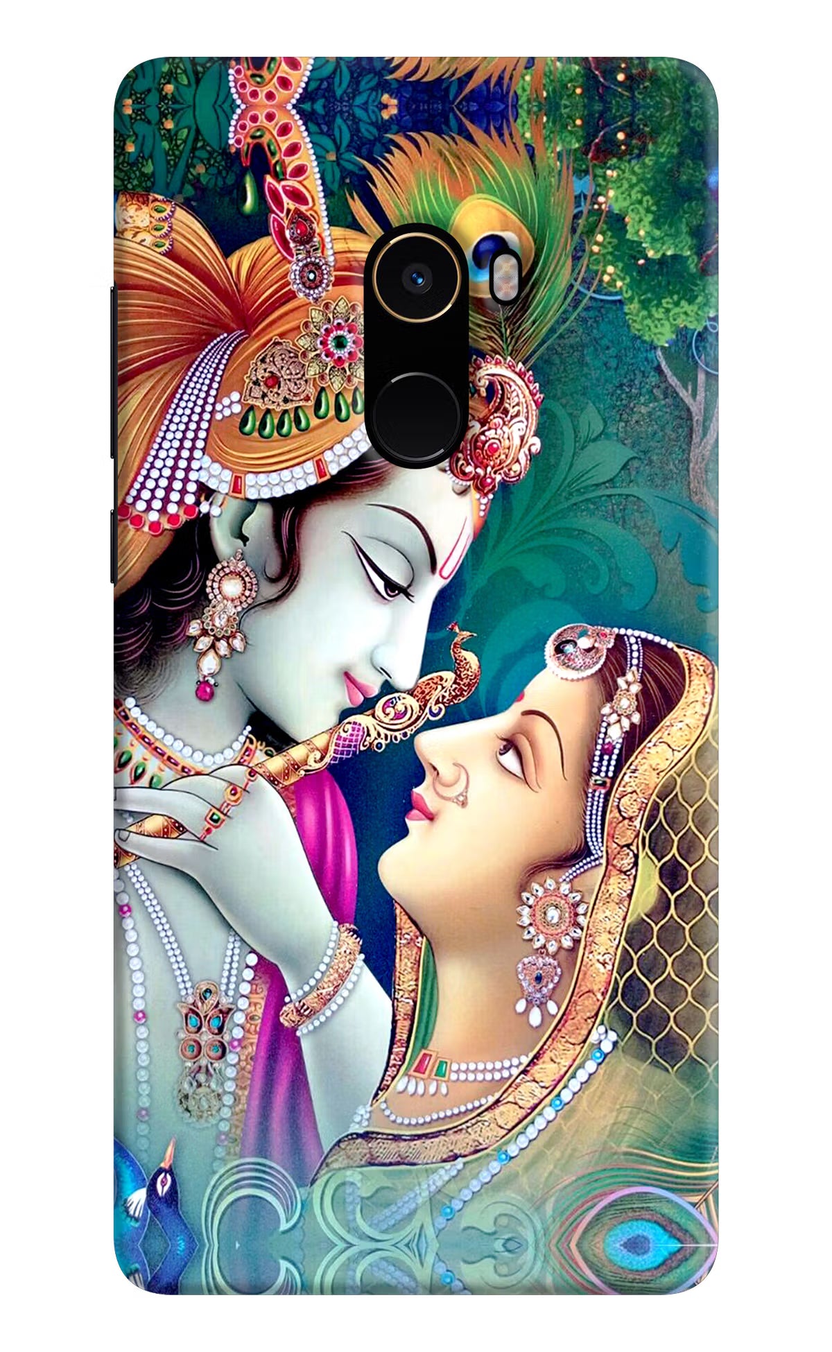 Lord Radha Krishna Mi Mix 2 Hard Case Back Cover by Casekaro