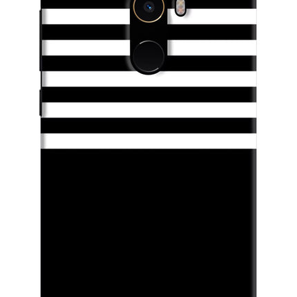 Black and White Print Mi Mix 2 Hard Case Back Cover by Casekaro