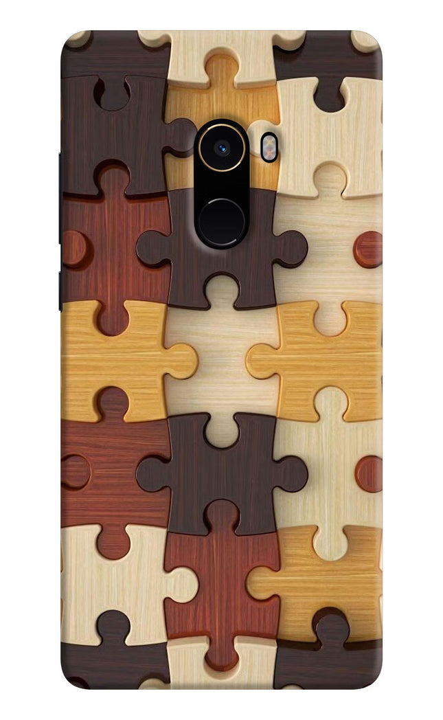Wooden Puzzle Mi Mix 2 Hard Case Back Cover by Casekaro