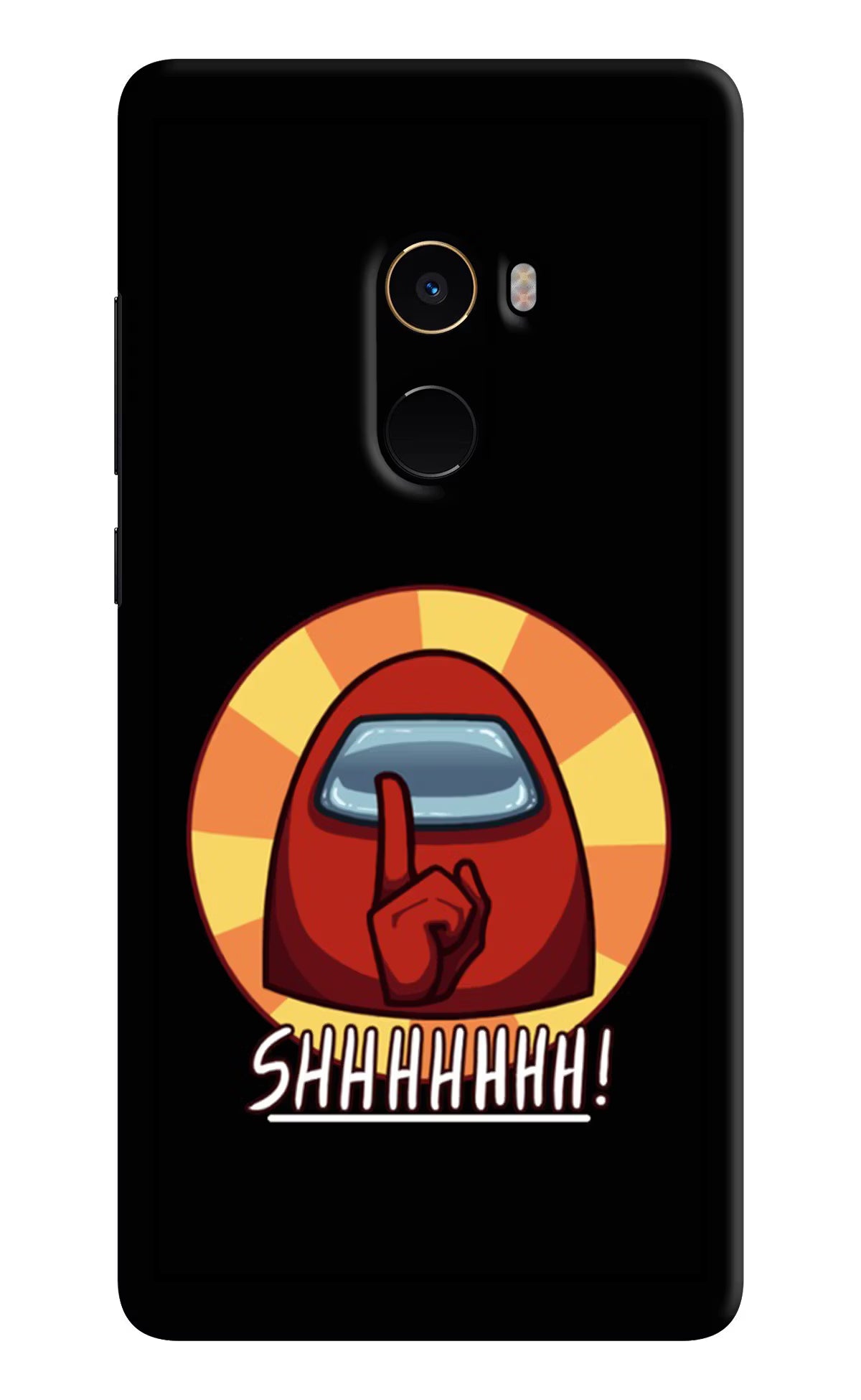 Among Us Shhh! Mi Mix 2 Hard Case Back Cover by Casekaro