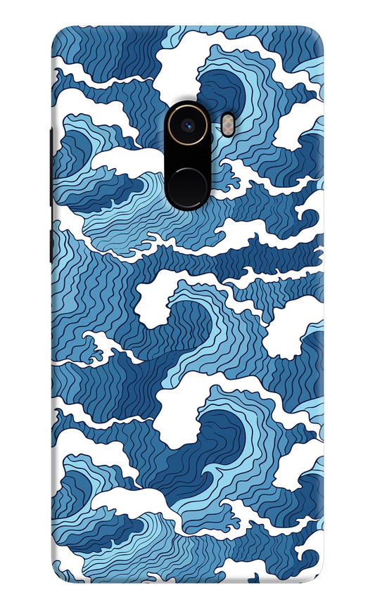 Blue Waves Mi Mix 2 Hard Case Back Cover by Casekaro
