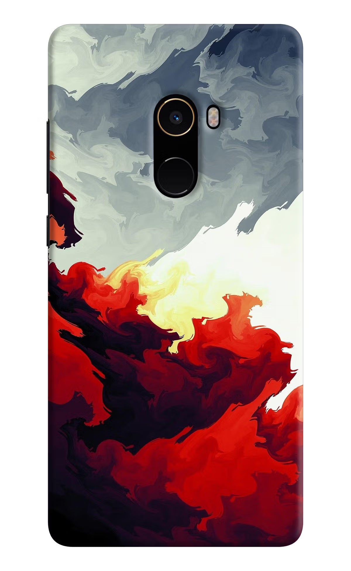 Fire Cloud Mi Mix 2 Hard Case Back Cover by Casekaro