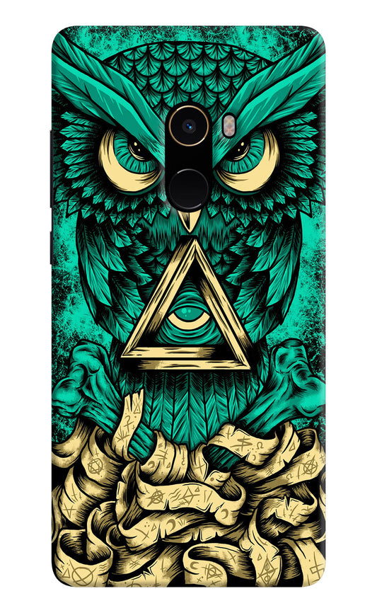 Green Owl Mi Mix 2 Hard Case Back Cover by Casekaro