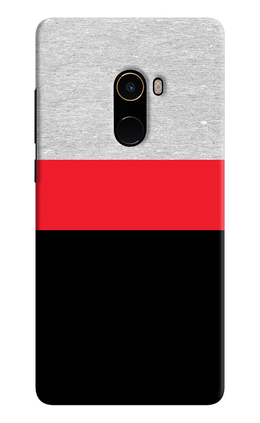 Tri Color Pattern Mi Mix 2 Hard Case Back Cover by Casekaro