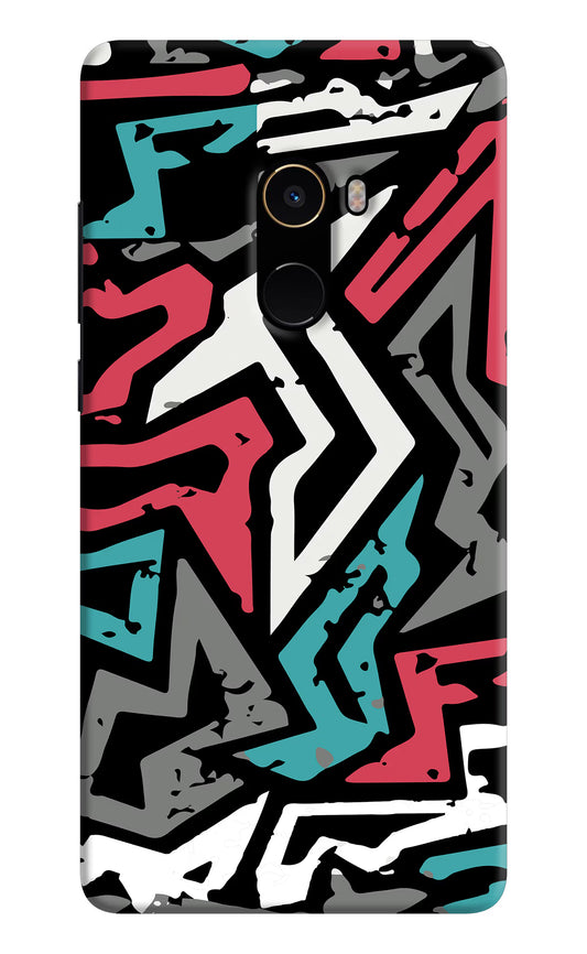 Geometric Graffiti Mi Mix 2 Hard Case Back Cover by Casekaro