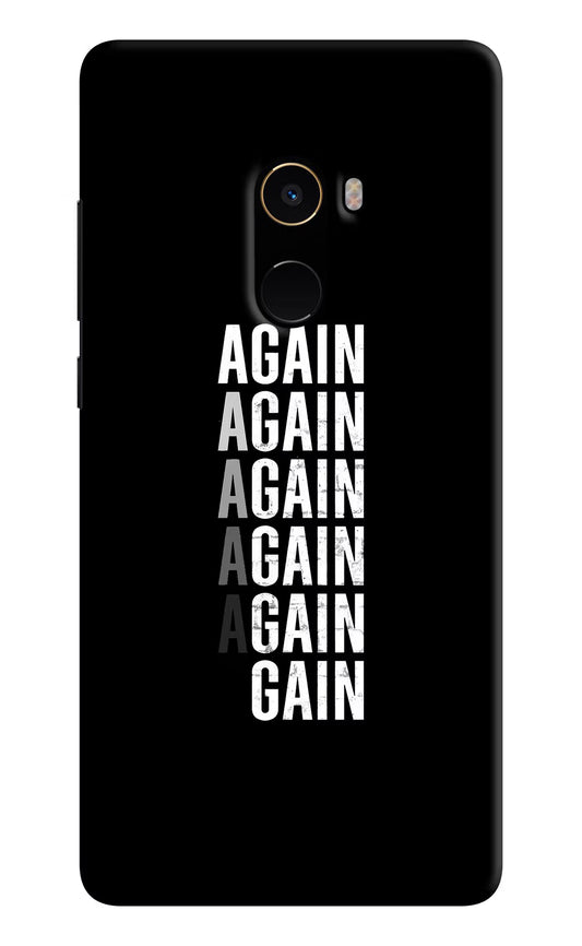 Again Again Gain Mi Mix 2 Hard Case Back Cover by Casekaro