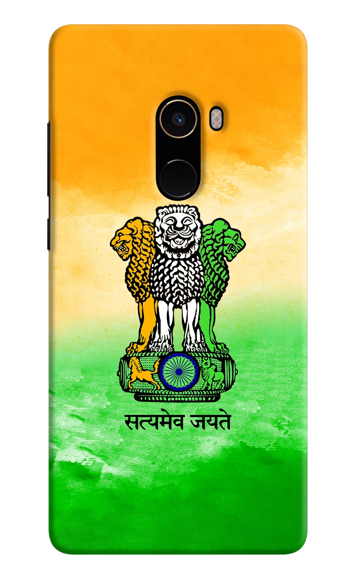 Satyamev Jayate Flag Mi Mix 2 Hard Case Back Cover by Casekaro
