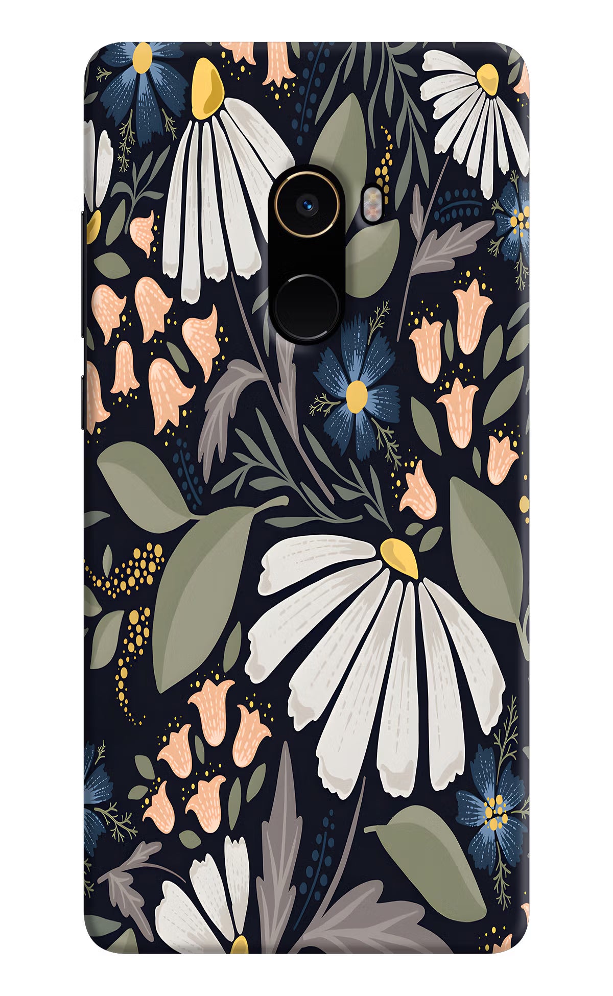 Flowers Art Mi Mix 2 Hard Case Back Cover by Casekaro