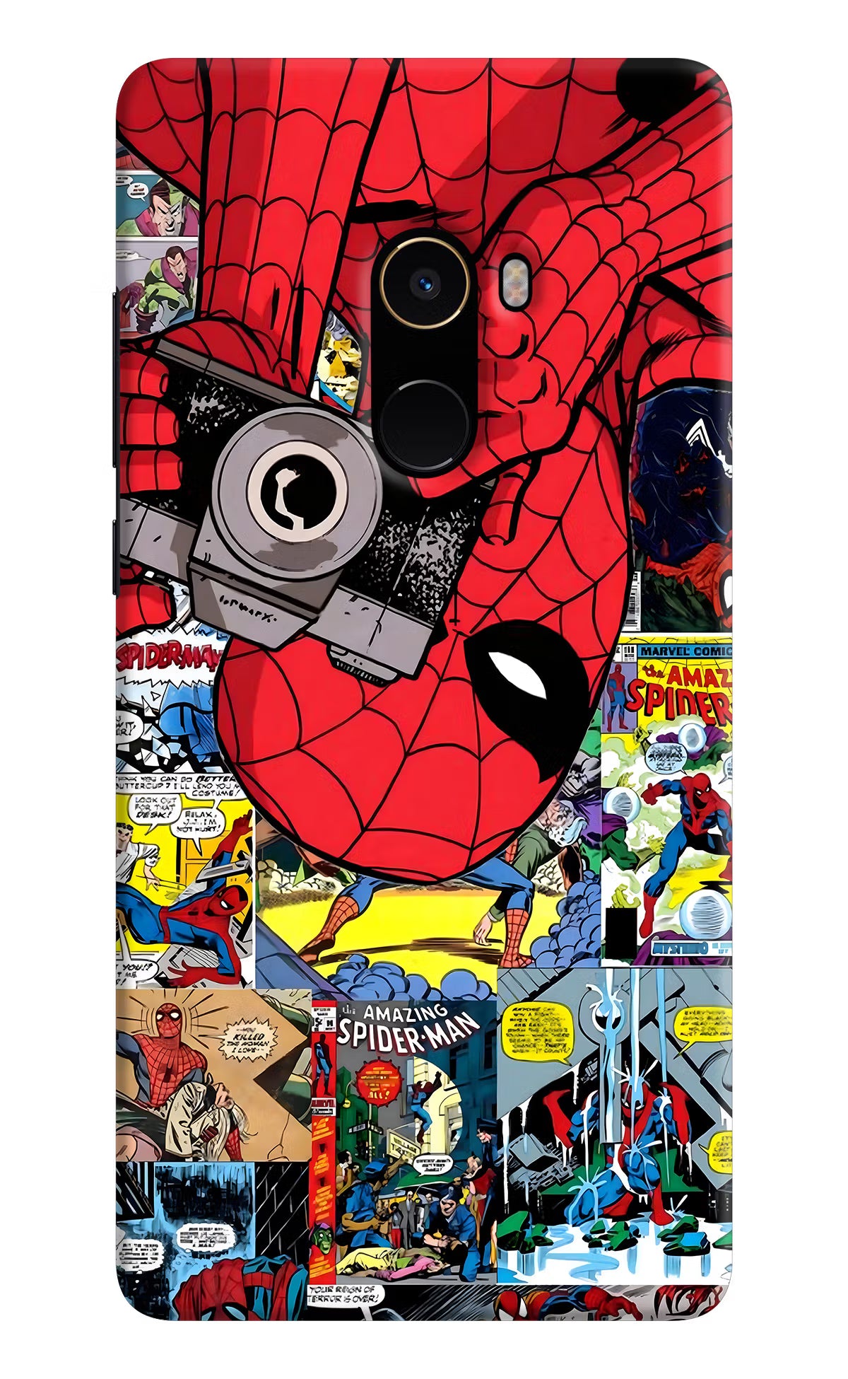 Spider Man Mi Mix 2 Hard Case Back Cover by Casekaro