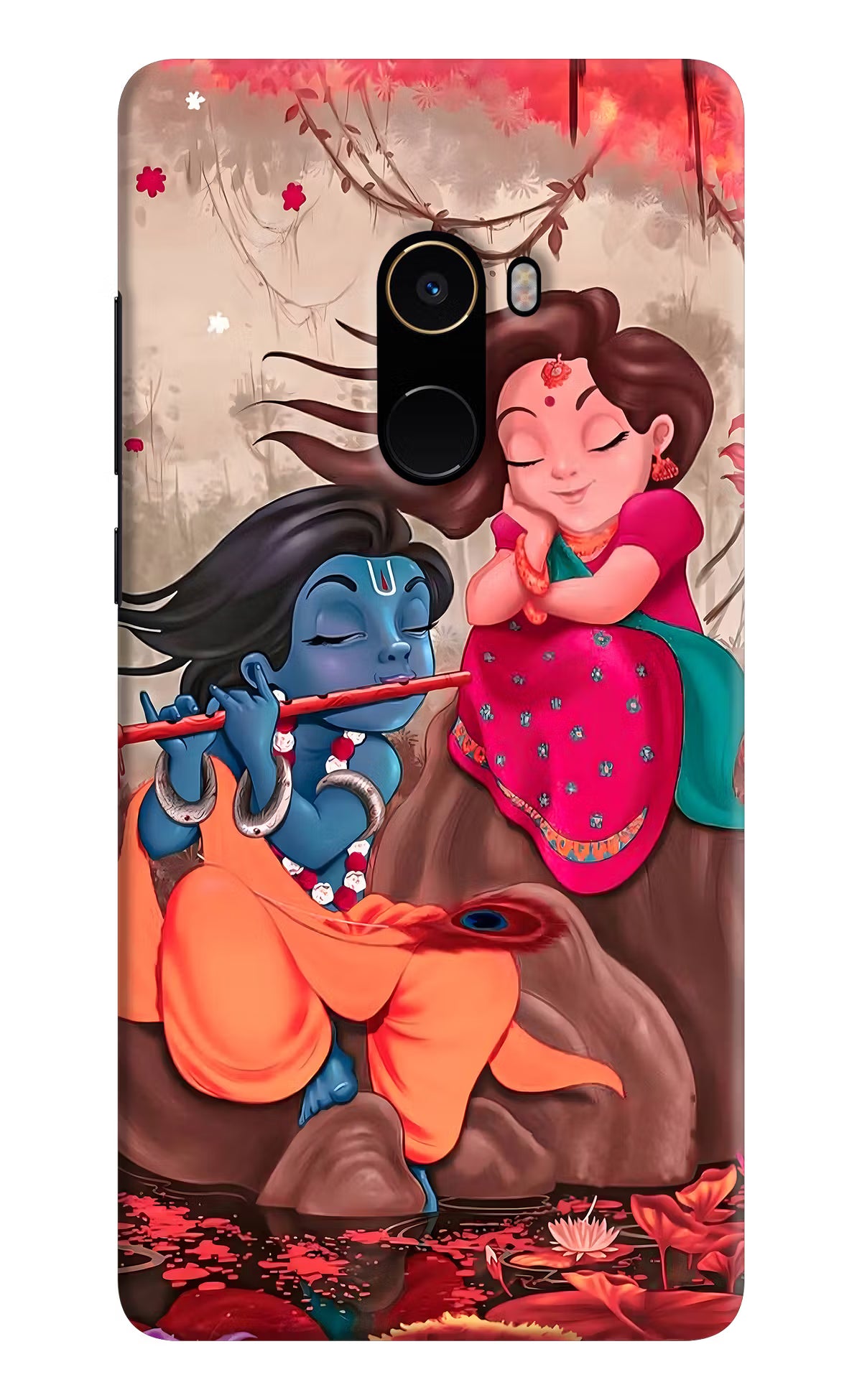 Radhe Krishna Mi Mix 2 Hard Case Back Cover by Casekaro