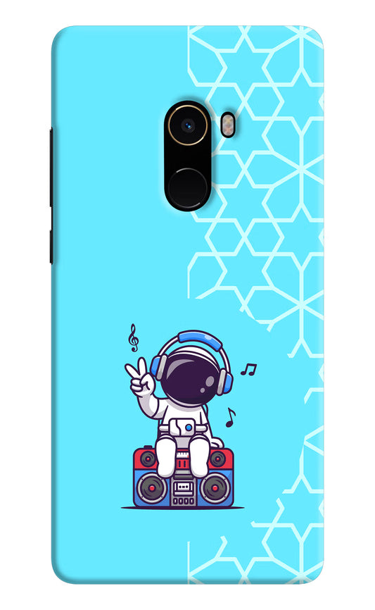 Cute Astronaut Chilling Mi Mix 2 Hard Case Back Cover by Casekaro