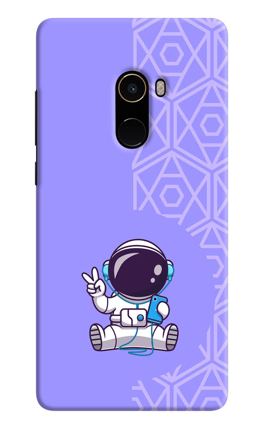 Cute Astronaut Chilling Mi Mix 2 Hard Case Back Cover by Casekaro