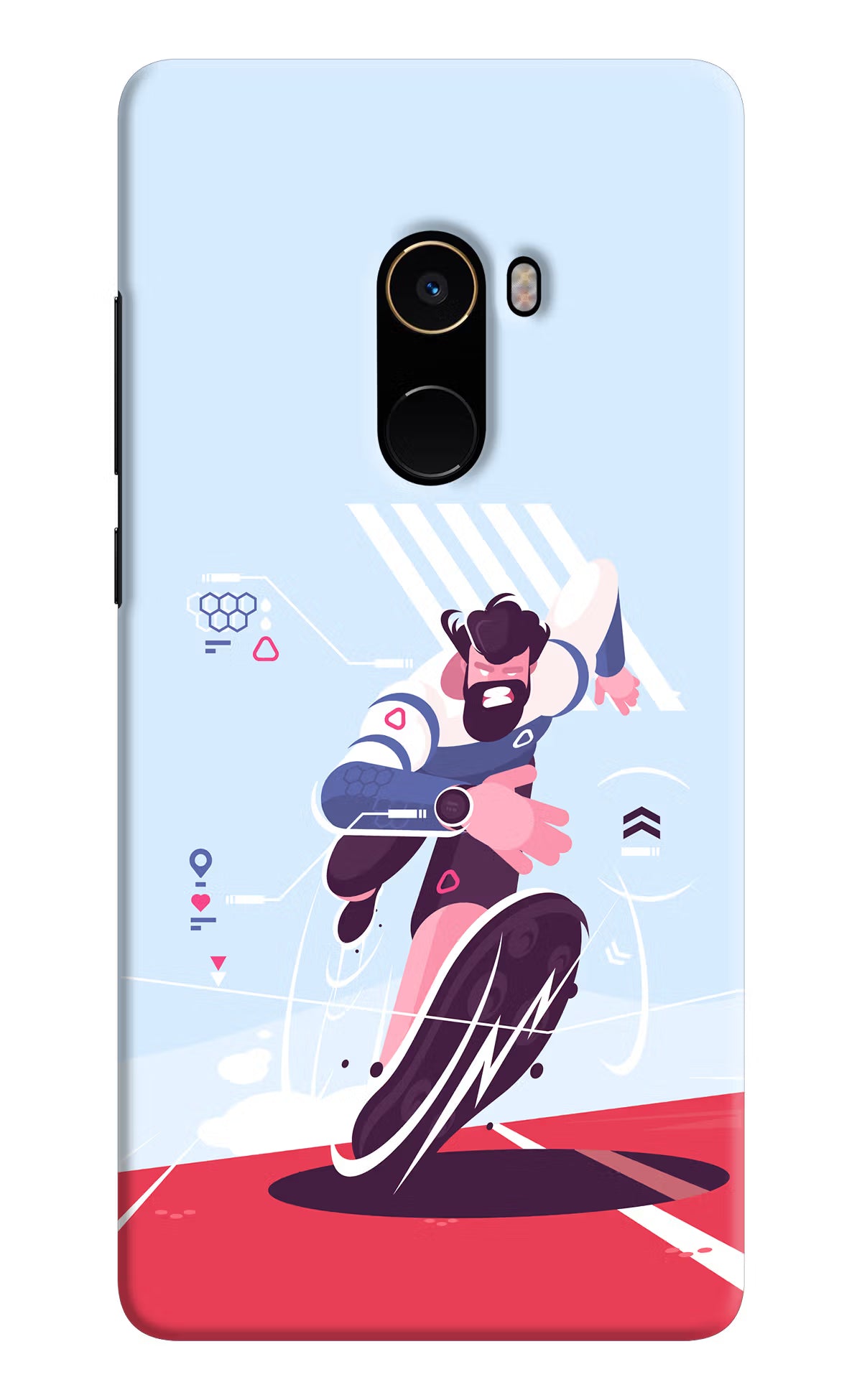 Run Pro Mi Mix 2 Hard Case Back Cover by Casekaro
