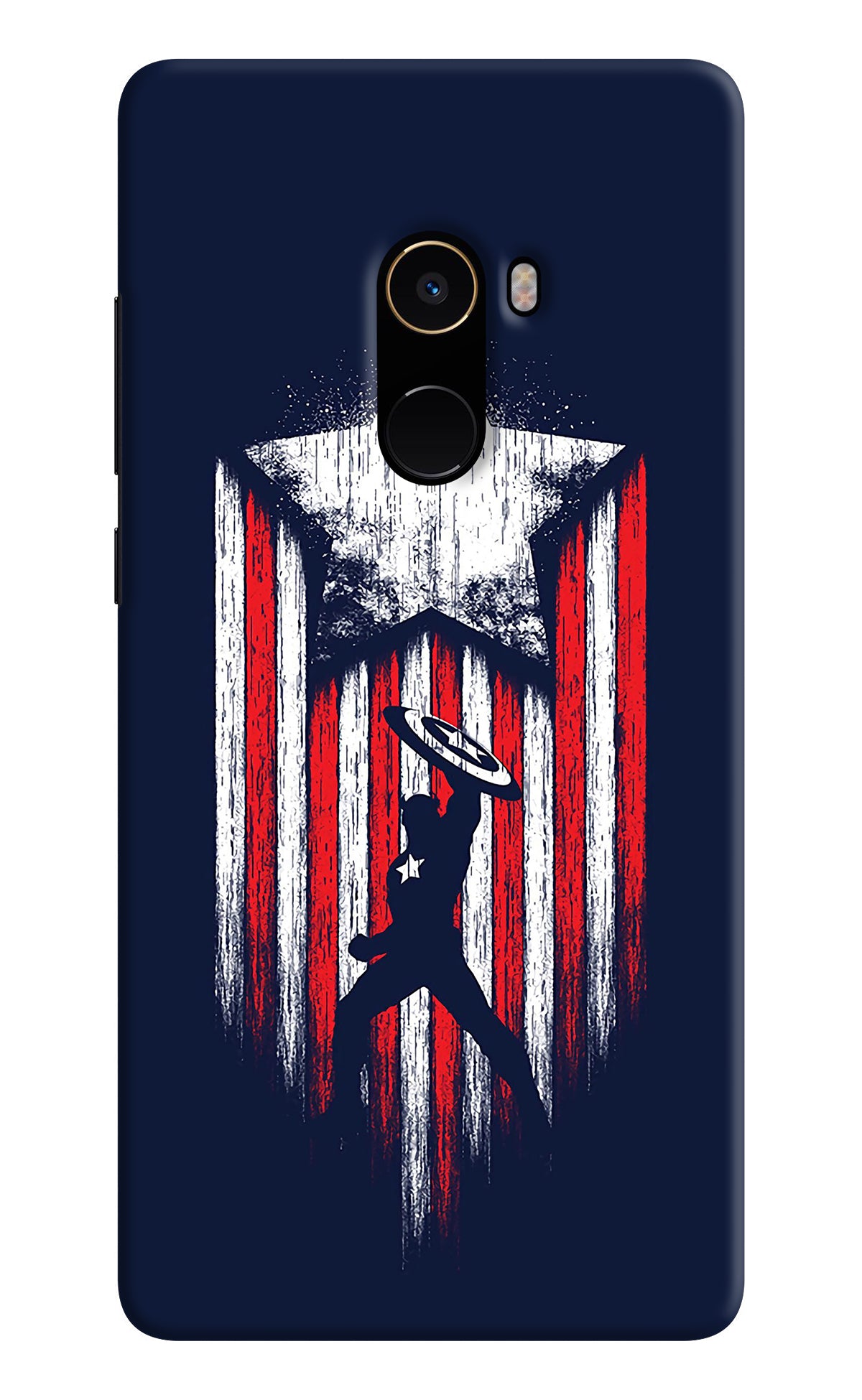 Captain America Marvel Art Mi Mix 2 Back Cover