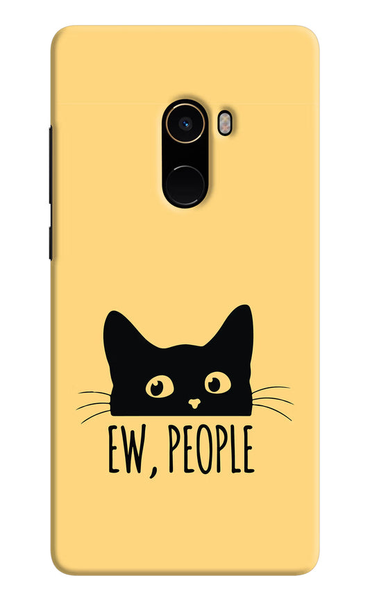 Ew People Catitude Mi Mix 2 Hard Case Back Cover by Casekaro