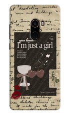 I am just a girl Mi Mix 2 Hard Case Back Cover by Casekaro
