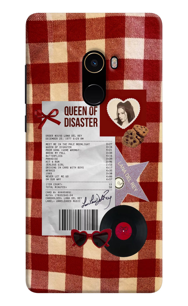Queen of Disaster Mi Mix 2 Hard Case Back Cover by Casekaro