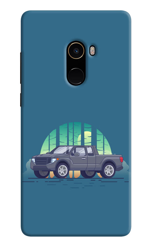Retro Garage Vibe Mi Mix 2 Hard Case Back Cover by Casekaro