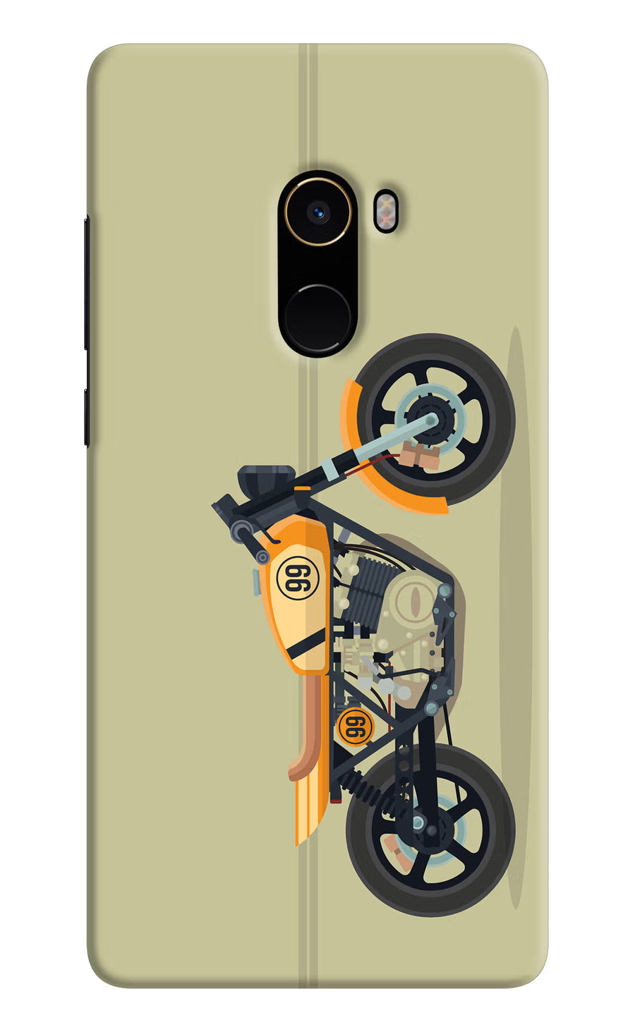 Vertical Speedster Mi Mix 2 Back Cover, Hard case