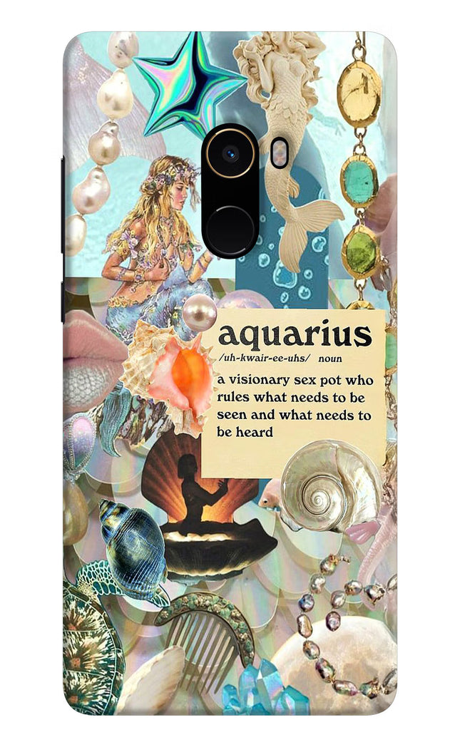 Aquarius Zodiac Mi Mix 2 Hard Case Back Cover by Casekaro