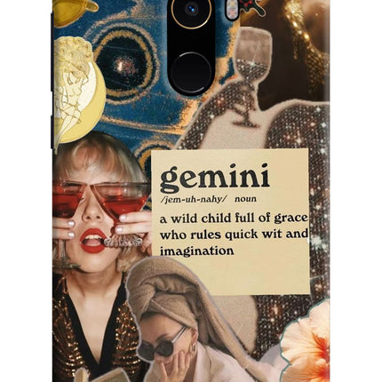 Gemini Zodiac Mi Mix 2 Hard Case Back Cover by Casekaro