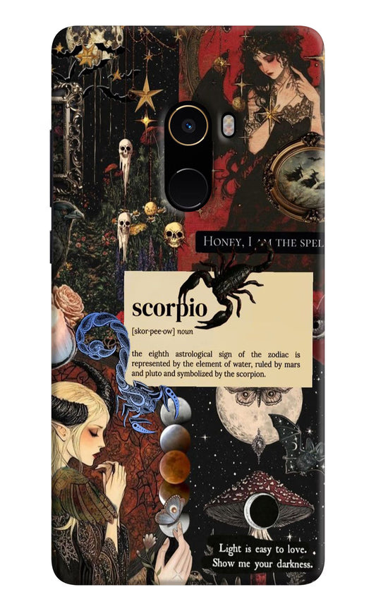 Scorpio Zodiac Mi Mix 2 Hard Case Back Cover by Casekaro