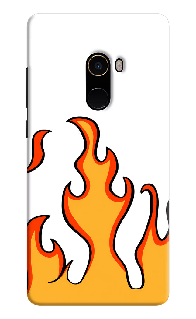 Fired Up – White Mi Mix 2 Hard Case Back Cover by Casekaro