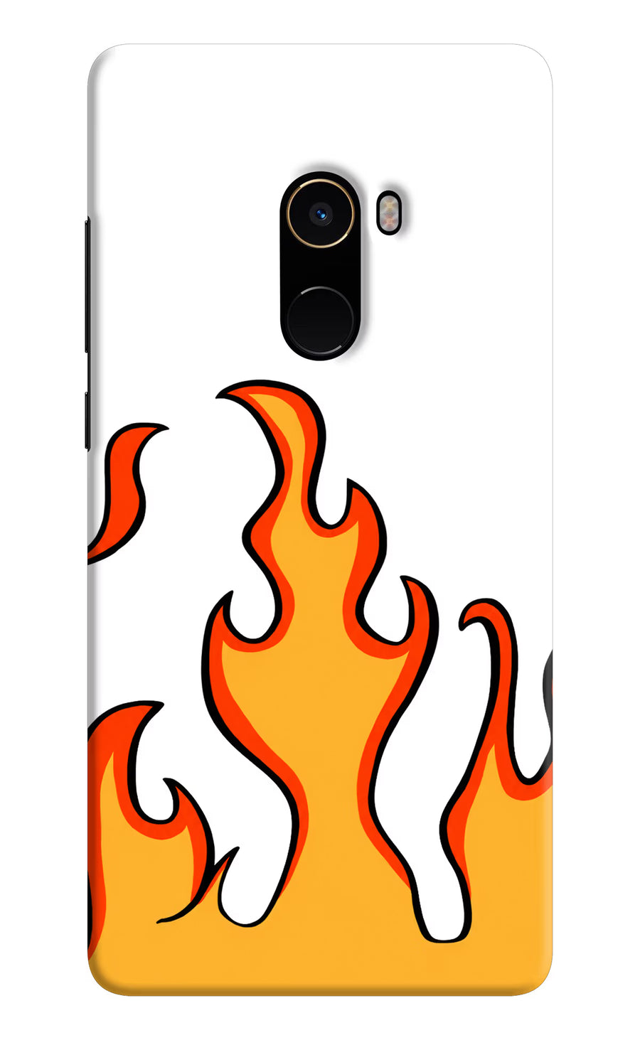 Fired Up – White Mi Mix 2 Back Cover, Hard case