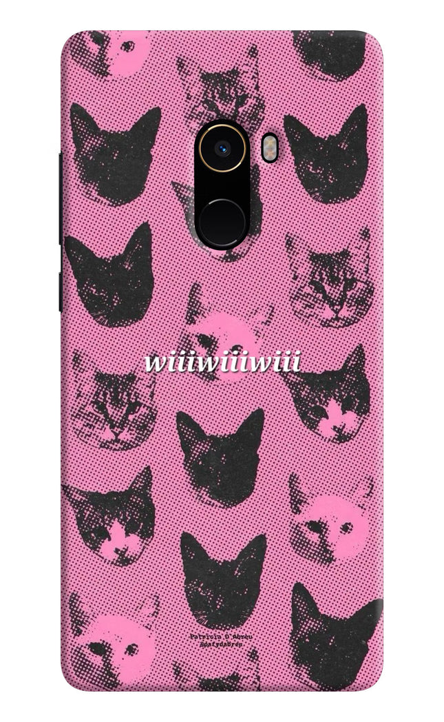 Pink Cats Mi Mix 2 Hard Case Back Cover by Casekaro