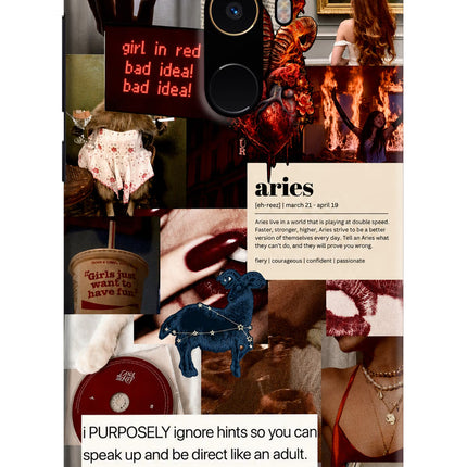 Zodiac Aries Mi Mix 2 Hard Case Back Cover by Casekaro