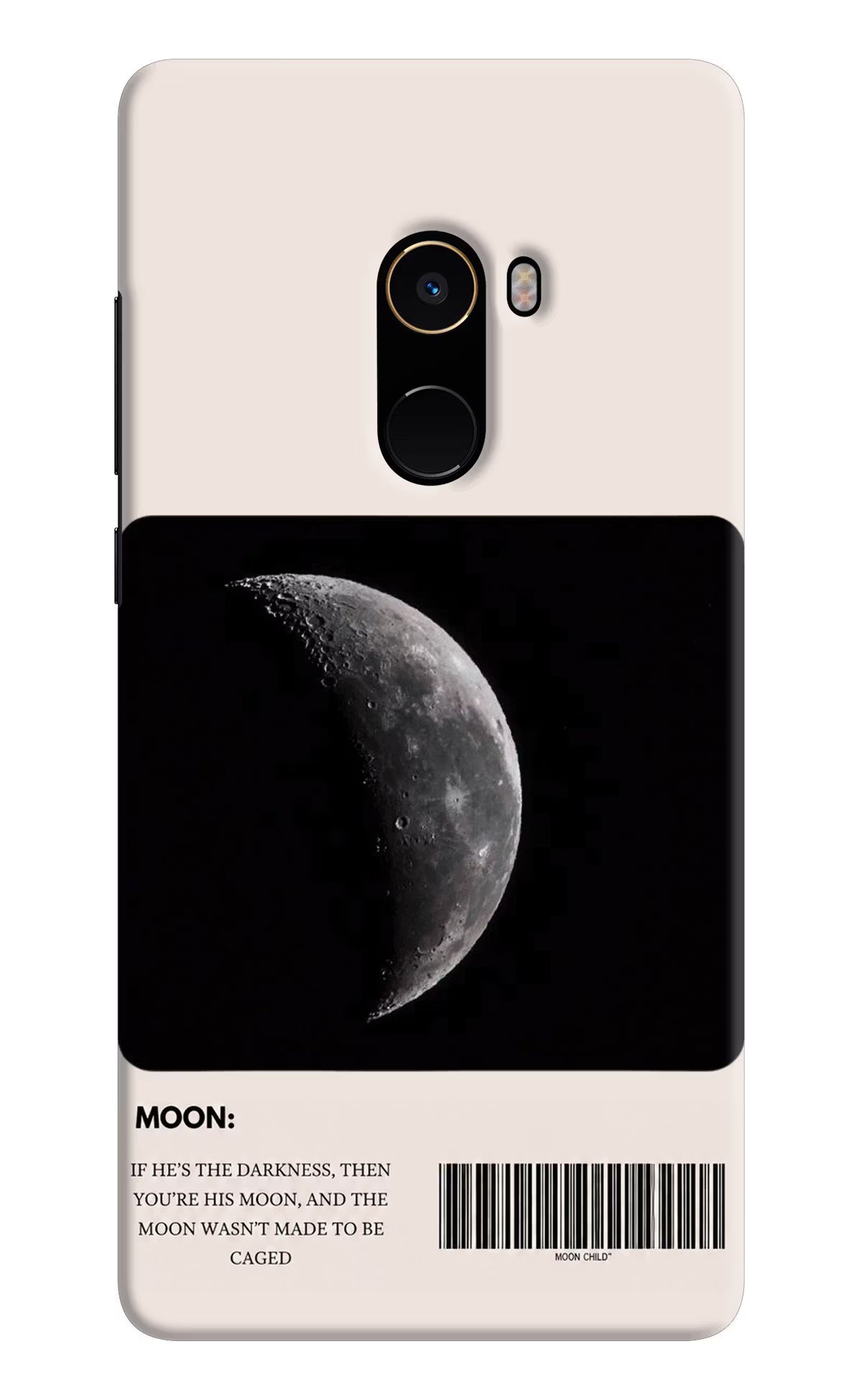 Moon Phase Mi Mix 2 Back Cover