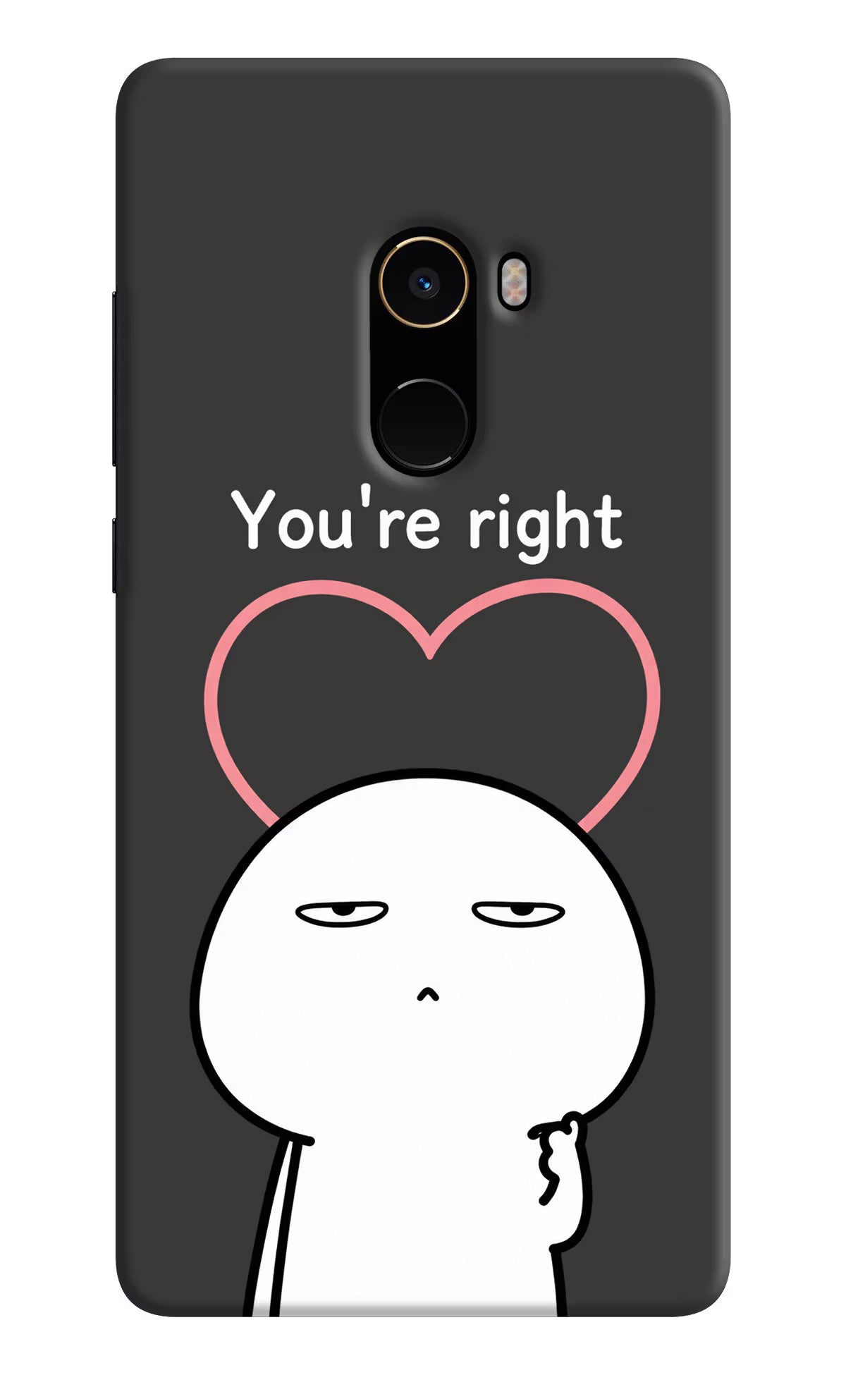 You're Right Mi Mix 2 Back Cover