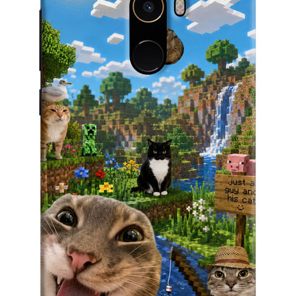 Minecraft Cat Chaos Mi Mix 2 Hard Case Back Cover by Casekaro