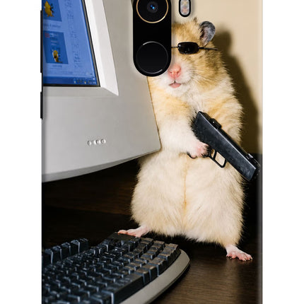 Hacker Hamster Mi Mix 2 Hard Case Back Cover by Casekaro