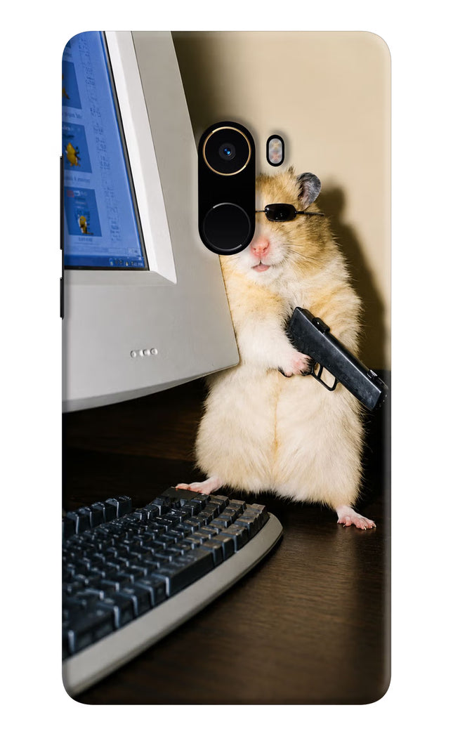 Hacker Hamster Mi Mix 2 Hard Case Back Cover by Casekaro