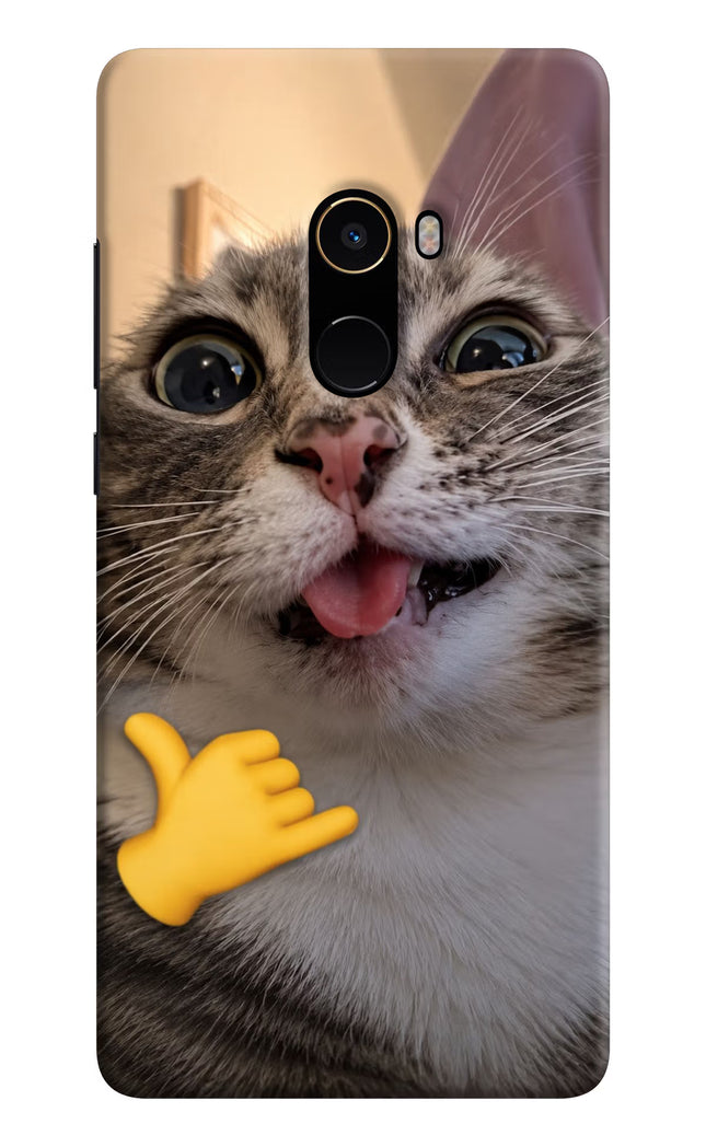 Silly Cat Call Mi Mix 2 Hard Case Back Cover by Casekaro